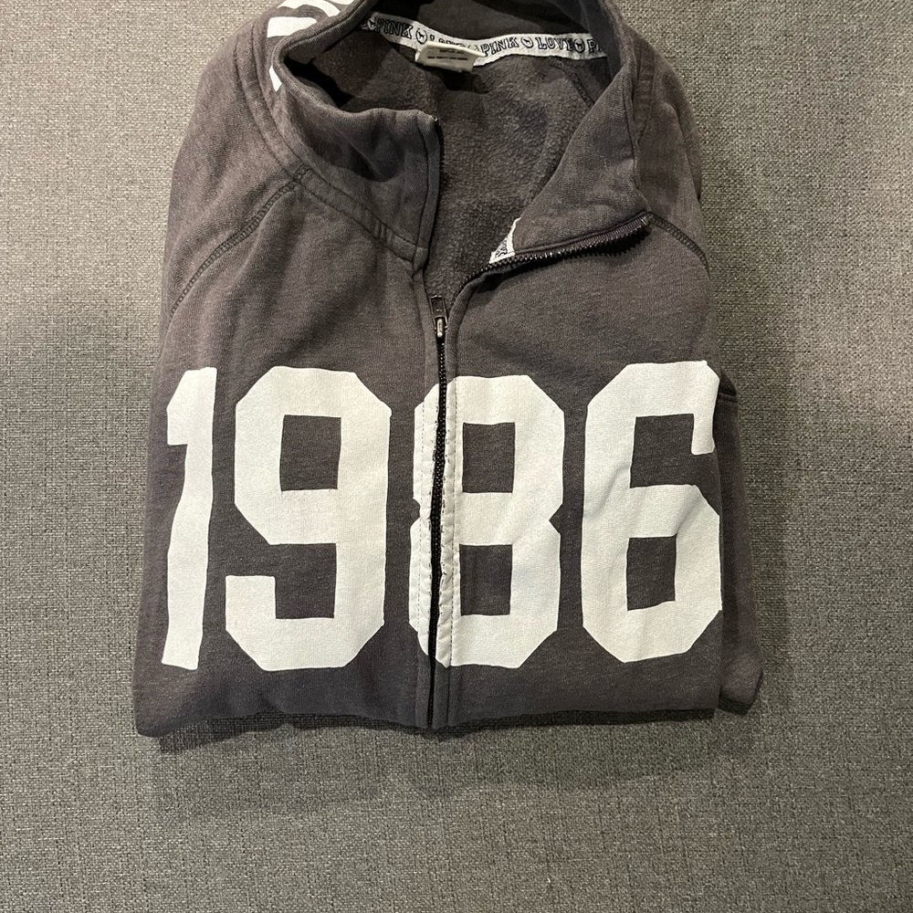 Pink Victoria’s Secret zip up sweatshirt